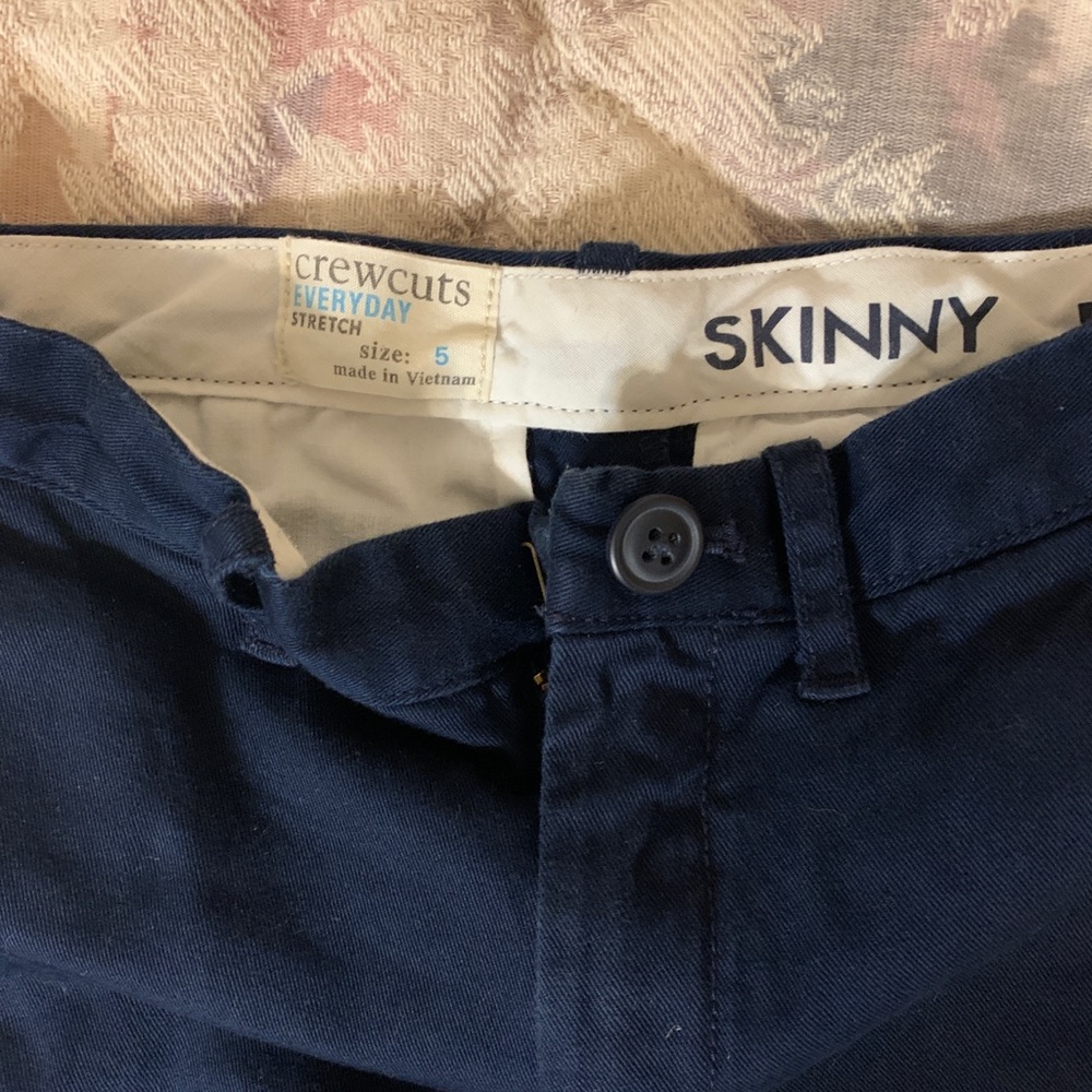 Crewcuts navy pants. Size 5.